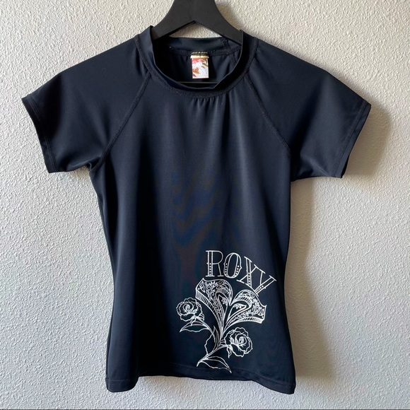 Roxy Other - Roxy Black Logo Rash Guard Top